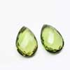 Green Quartz Faceted Pear Long Drops Briolette You will get 2 Piece of same size.
